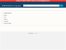 Tablet Screenshot of elministerio.org.mx